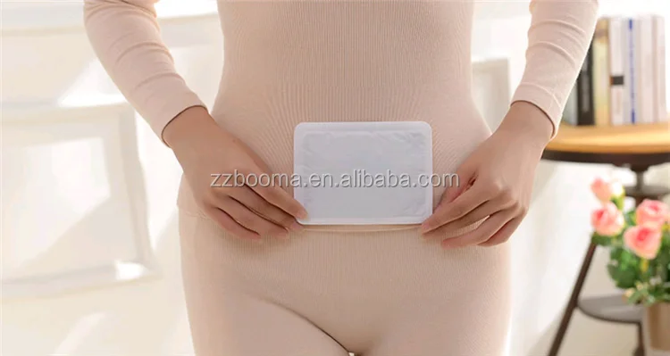 Disposable air activated deep heat patch women menstrual cramp relief warmer pad