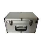 Luxury Silver Metal Frame Hard Aluminum Tool Case Carry Box