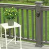 informal, natural-looking composite railing