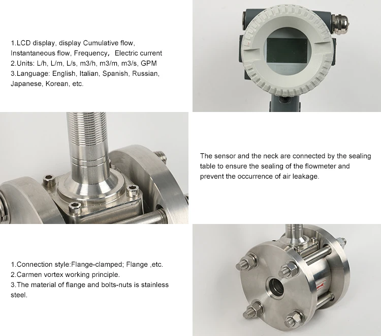 Flange clamp Compensation Type Vortex Steam Flow Meter9.jpg