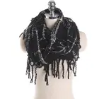 Wholesale woven yarn dyed stylish lady fashion plaid women cotton scarf for sale