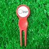 Painting different colors metal 4 magnets golf divot tool uk style with marker
