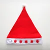 New Fashion Stars Style Red Led Christmas Hat With LED Light Christmas Decoration Hat