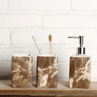 New arrival square shape ceramic bathroom set toothbrush holder for kids, bathroom accessories china