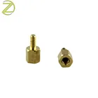 China Standoff Screws CNC Lathe Turning Part Manufacturer Carbon Steel Hex Male Female Threaded Standoff M6