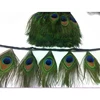 Peacock feather trim for masquerade peacock feathers for evening dresses