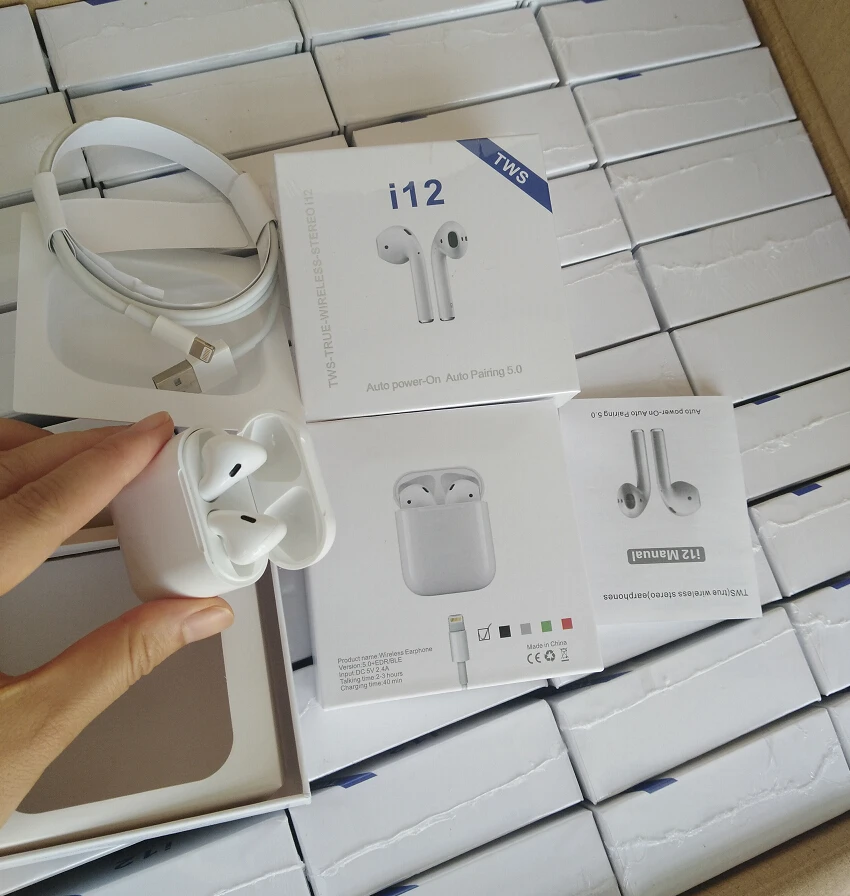 Trending Hot Products i12 TWS Blue tooth Earphones for iPhone - ANKUX.COM