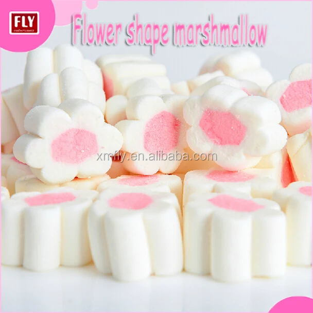 blueberry flavour flower shape marshmallow/wholesale chinese