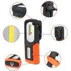 outdoor 3w portable cordless aldi magnetic rechargeable car inspection led cob work light lamp with magnet base