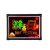 DIY outdoor indoor portable Restaurant Menu store showcase flashing Led Fluorescent Writing Board Sign Board with color pen