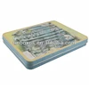 rectangular thin metal tin box