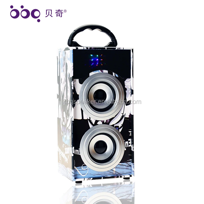 KBQ 601A Cheaper two 3 inches speaker music audio support USB, TF card, FM radio factory directly speaker - ANKUX.COM