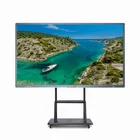 Portable 75" Lcd Standing Floor Smart Display Vertical Ultra-thin Interactive touch screen smart tv