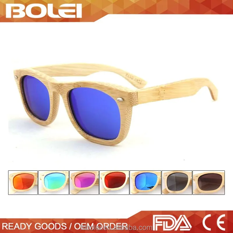 2016 Recycle Skateboard Wooden Sunglasses With Mirror Lens ...