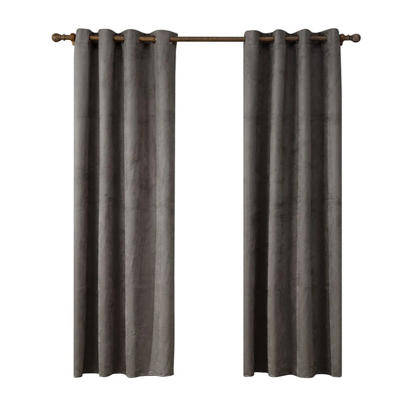 Factory Direct Sales Best Price Solid Color Half Shading Curtains