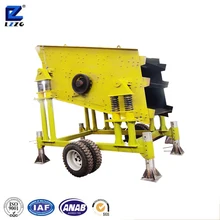 LZZG brand mobile sand vibrating screen for limestone for sale