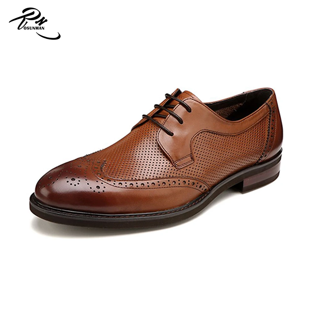 Mens shoes Italian design cow leather made high quality shoes