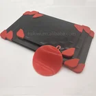 New upgraded honeycomb shape fast meat defrosting tray thawing plate defrosting board with silicone corner