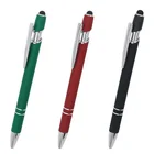 Promotional Soft Rubber Pen Custom Logo Incline Touch Stylus Metal Pen