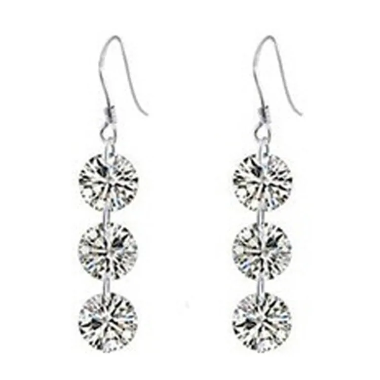 925 sterling silver women stud earrings wedding ladies earrings simple design round shape zircon earring
925 sterling silver women stud earrings wedding ladies earrings simple design round shape zircon earring