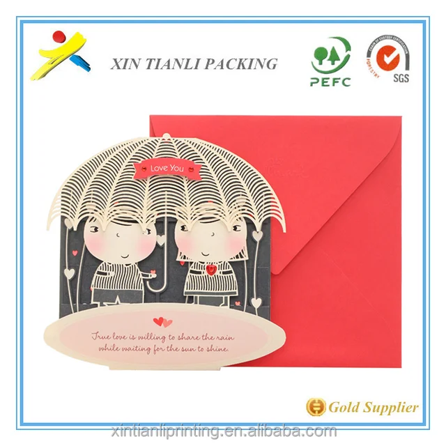 2015 hot selling valentines day gifts make music greeting card