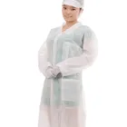 healthcare products nonwoven working suit disposable chemical resistant lab coats
