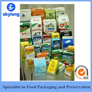 aseptic liquid gable top carton packaging juice boxes milk