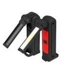 COB LED Car inspection lamp working Light bar USB Rechargeable hanging floodlight flexible magnetic foldable auto work light