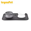 Leyou Pet supplies factory direct multicolor cat dog food dish bowl new color plastic pet bowl