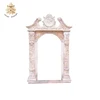 Natural stone pink house marble door frame surround for sale NTMD-030Y