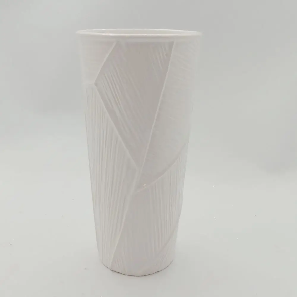 High Quality matt white modern geometric ceramic vases for flower, Customized 
High Quality matt white modern geometric ceramic vases for flower, Customized