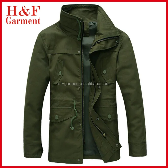 thick coat windbreaker army green jackets