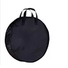 Black rounded reusable durable eco zipper tote travel portable garment nonwoven dust bag