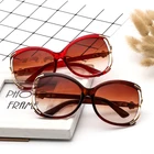 fashion big sunglasses women sunglasses rose gold