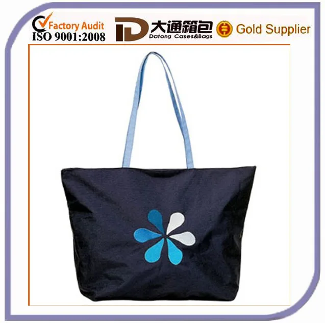 promotional gift waterproof vintage tote bag satin beach bag