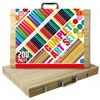 200 Pieces Professional Wooden Box Rainbow Art Set