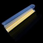 plastic adhesive PVC shelf talker data strip pricing label holder strips for supermarket stores shelves