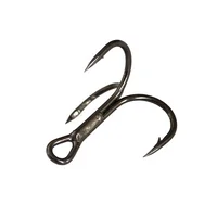 

TOMA Black Nickel High Carbon Steel Fishing Hook Barbed Treble Hooks Tackle Fishhooks 1 2 4 6 8 10