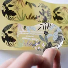 Custom eco-friendly transparent clear hygienic protection liner sticker for swimwear, transparent label stickers