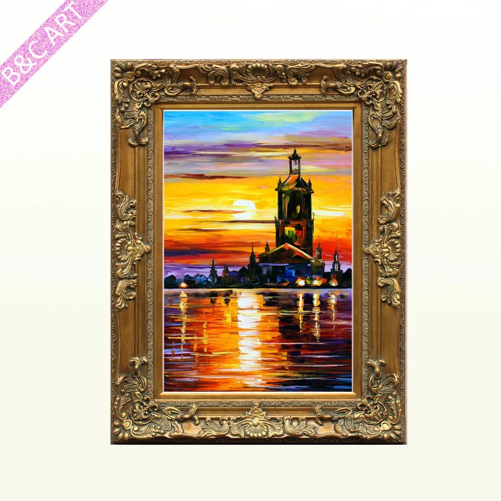 Different Types Photo Frames Beautiful Scenery Wall Painting