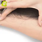 100% natural human hair hd Swiss lace closure 5*5 straight wave