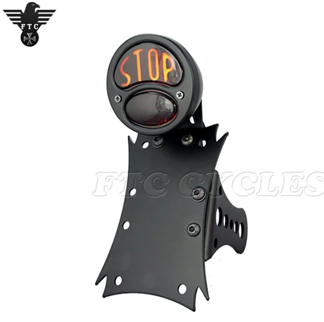 Classic Custom "STOP" de Matrícula de la Motocicleta para Harley
