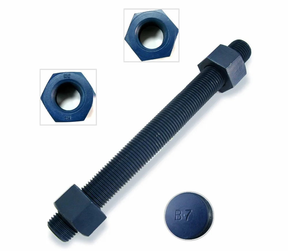 Yellow Zinc Plated Stud Bolt/threaded Rod Buy Yellow Zinc Plated