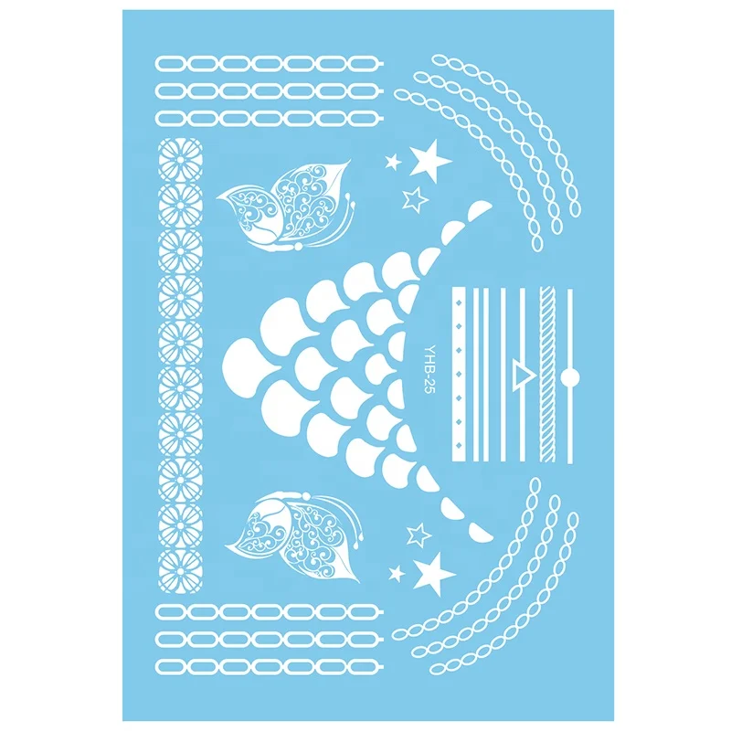 YHB001W-YHB030W White lace henna tattoo sticker bride makeup custom tattoo sticker temporary hand tattoo sticker
YHB001W-YHB030W White lace henna tattoo sticker bride makeup custom tattoo sticker temporary hand tattoo sticker