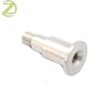 CNC machining high precision aluminum male threaded parts brass hollow parts