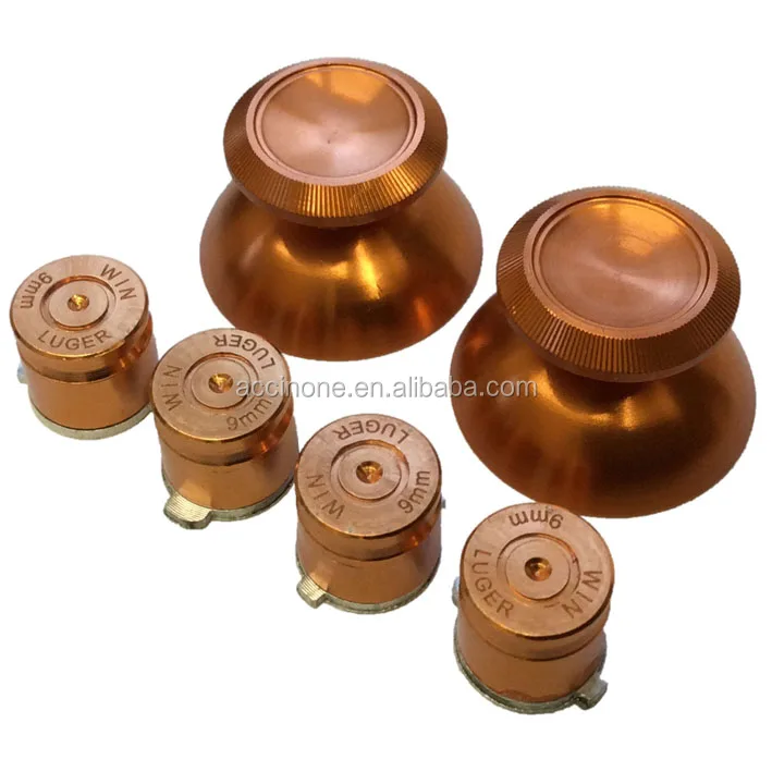 Aluminum Metal 3D Analog Joystick Stick Cap Thumbstick + Bullet Action Button Buttons For PS4 Controller
Aluminum Metal 3D Analog Joystick Stick Cap Thumbstick + Bullet Action Button Buttons For PS4 Controller