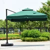 Solar Powered LED Lighted Patio Metal Cantilever Garden umbrella