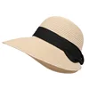 Spring and summer new casual travel hats woven female fresh outdoor sunscreen sun straw hat