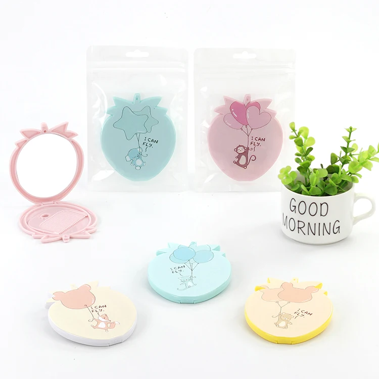 Best selling portable plastic strawberry shape foldable makeup pocket mirror with comb, Pink blue yellow white
Best selling portable plastic strawberry shape foldable makeup pocket mirror with comb, Pink blue yellow white