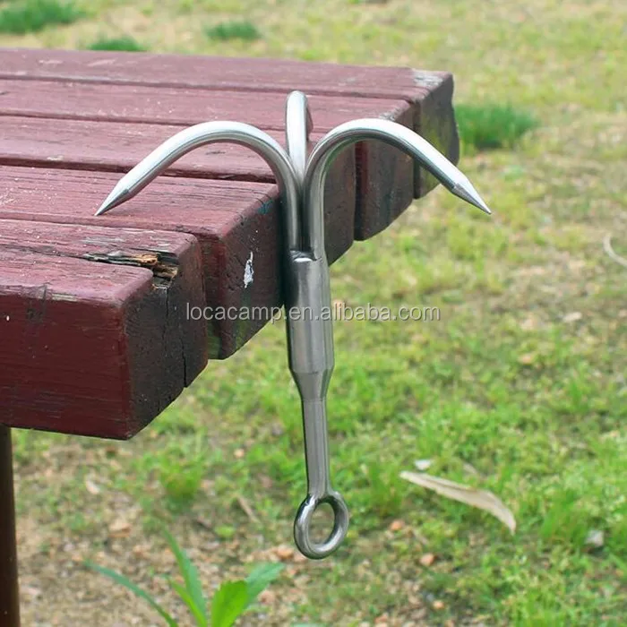 Spring Steel Mountain Climbing Grappling Hook For Outdoor Exploring